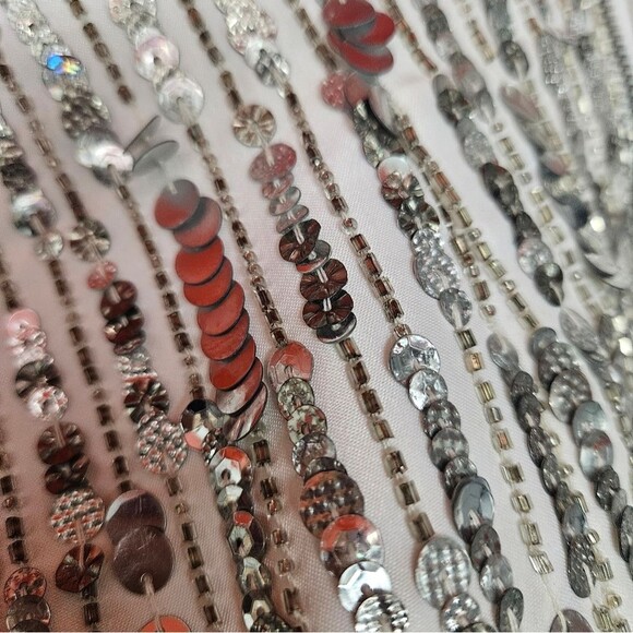 Alice & Olivia Matira Sequin Strapless Mini Dress in Silver - Picture 5 of 11